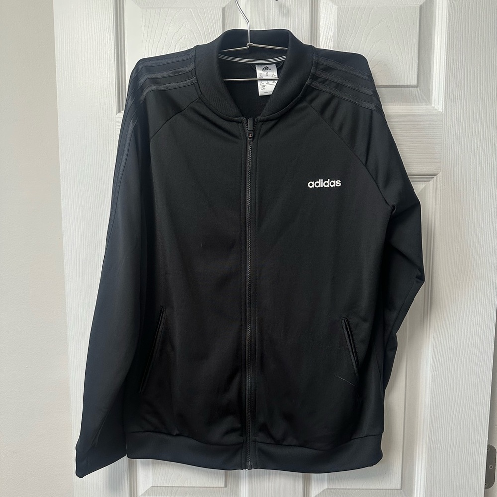 Adidas Black track Jacket